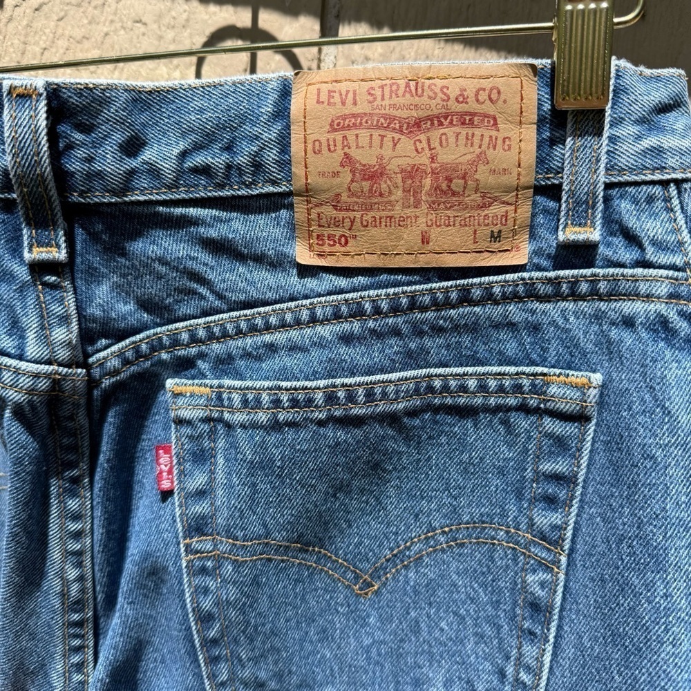 Vintage Levis 550 Jeans Womens 16 MIS M High Rise Relaxed Fit Tapered Leg - Picture 4 of 6